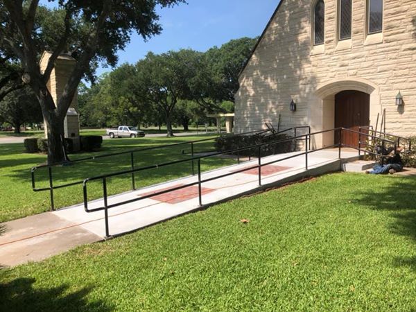 Custom Handrails @ the Methodist Church.