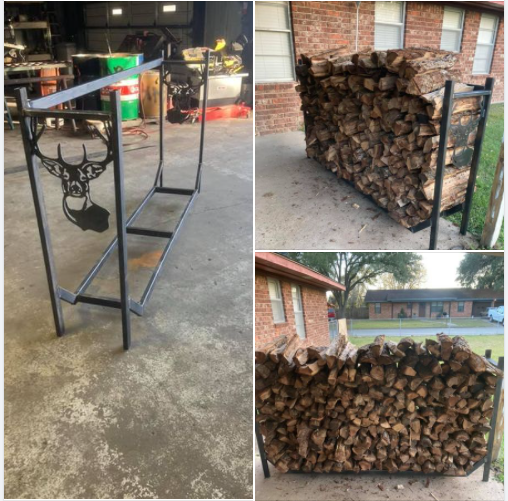 A Better Way to Stack Firewood & Looks great!